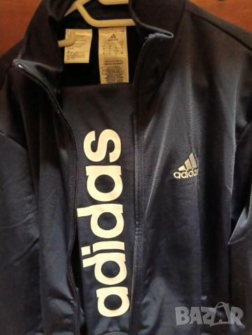 Оригинален мъжки екип анцунг Adidas - размер S, Син, снимка 2 - Спортни дрехи, екипи - 53474981
