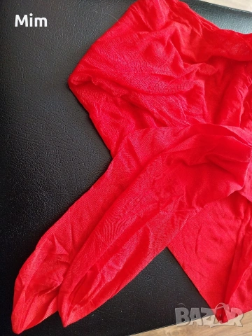 Prestige 12 den Дамски червен чорапогащник ликра 4 големина , снимка 5 - Бельо - 53656333