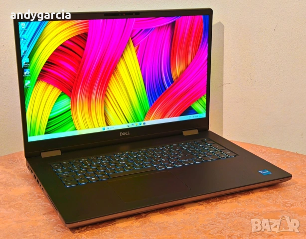 Dell Precision 7780/Core i7-13850HX/RTX Ada 3500 12GB/32GB RAM/1024GB SSD/17.3 FHD IPS 100% DCI-P3 , снимка 3 - Лаптопи за работа - 53268474