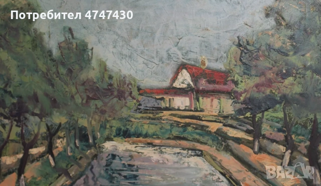 Дончо Занков картина маслени бои пейзаж, снимка 5 - Картини - 53621150