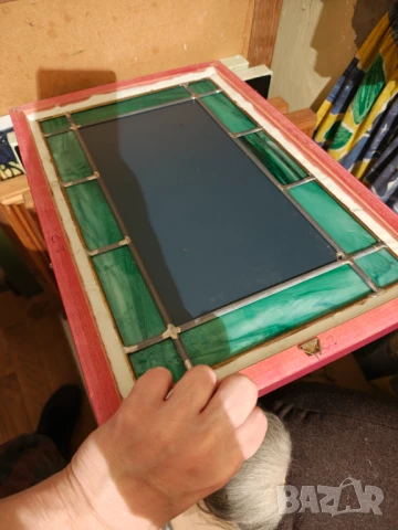 Огледало тип витраж стил тифани АРТ ДЕКО, снимка 5 - Огледала - 51031766