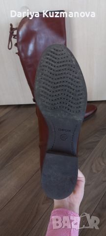 Италиански Кожени Обувки Geox, снимка 2 - Дамски ботуши - 45747019