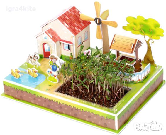 3D макет голям размер с растяща жива градина / My Zilipoo - Rainbow House 3Д макети, снимка 9 - Декорация за дома - 45467345