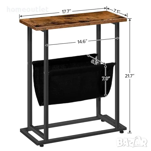 ПРОМОЦИЯ Странична помощна маса с органайзер за списания BF81BZ01, снимка 4 - Маси - 49674345