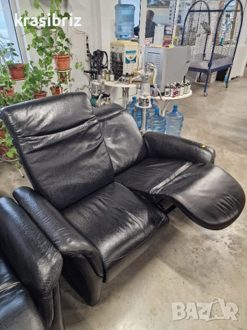 К-т Релаксиращ Диван+Фотьойл Естествена кожа-внос от Германия!, снимка 7 - Дивани и мека мебел - 53944816