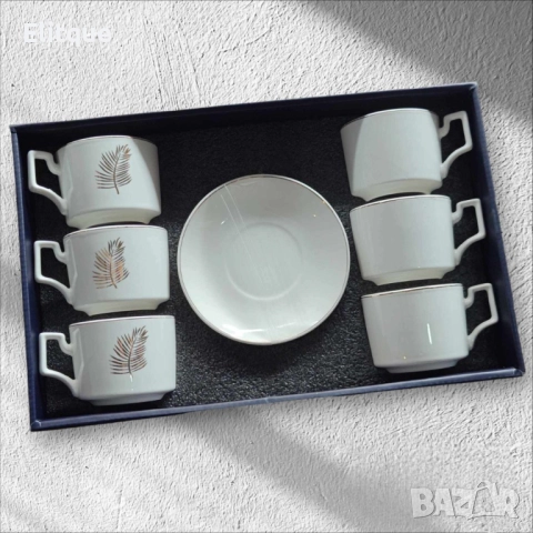 Луксозен олекотен  порцеланов комплект от 12 части, за вашия изискан стил . В два размера: Голям и м, снимка 2 - Чаши - 52894859
