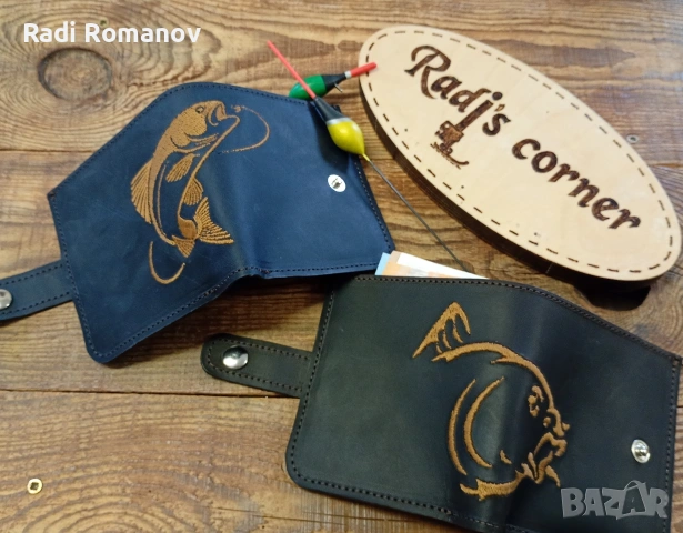 Ръчно изработени мъжки кожени портфейли 
