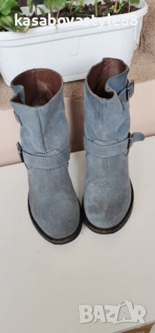 Боти Burin 37н.Естествен велур,кожа  , снимка 9 - Дамски боти - 52055922