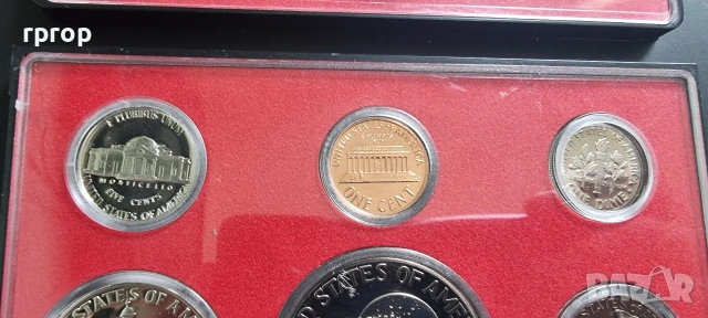 САЩ.
Пруф серия . Банкова капсула. Сан Франциско.
1975/1976 - 200  г. Независимост., снимка 5 - Нумизматика и бонистика - 47080010