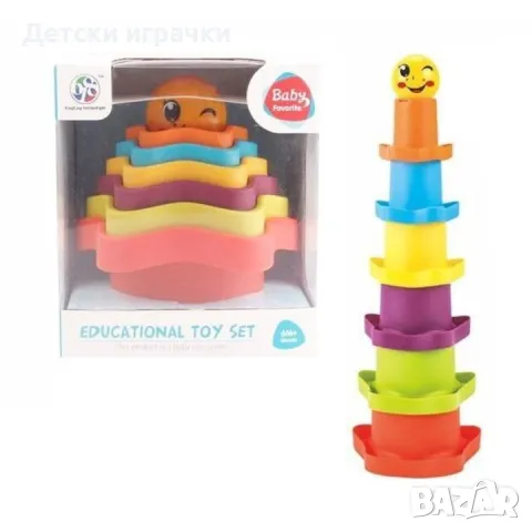 Детска играчка Пирамида от чаши