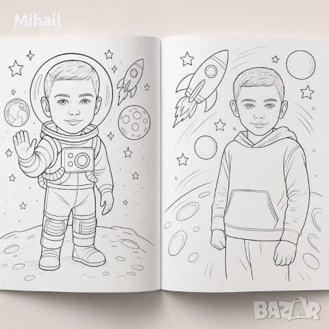 Персонализирани книжки за оцветяване, снимка 2 - Детски книжки - 52466280