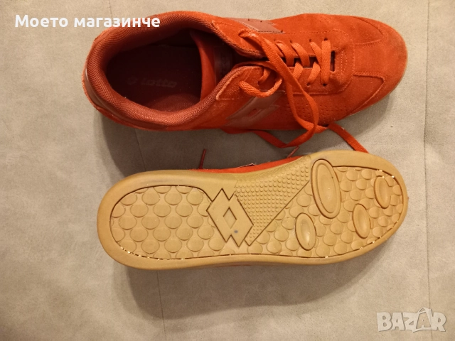 Мъжки маратонки Lotto Trophy, № 45, естествен велур, снимка 2 - Спортни обувки - 51834381