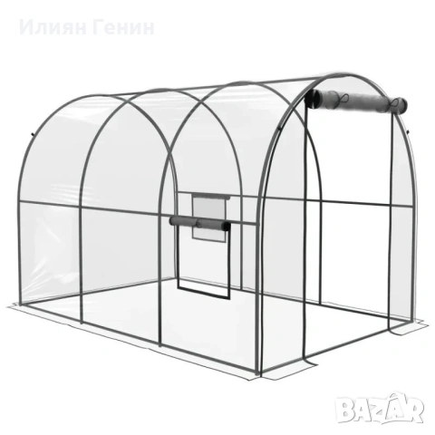 Тунелна оранжерия Outsunny Garden 6 м² 3Д x 2Ш x 2В м, снимка 2 - Оранжерии - 54210839