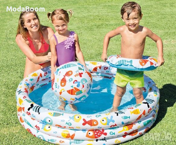 Комплект детски басейн I n t e x 59469NP - Включващ , снимка 3 - Басейни и аксесоари - 45284271
