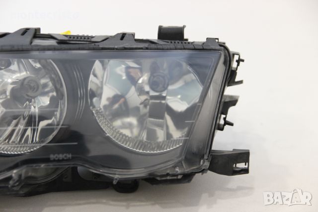 Ляв фар BMW E46 Serie 3 (1998-2001г.) BOSCH 6902745 / 63126902745 / 0301089205 Черен, снимка 2 - Части - 45702289