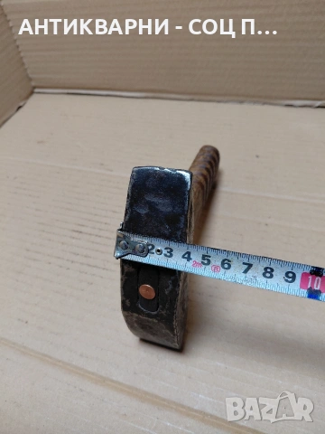 Соц Стар Ръчно Кован Каменоделски Чук 0.850кг. НОМЕР 1214., снимка 13 - Антикварни и старинни предмети - 54169014