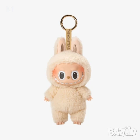 Labubu Бял цвят Exciting Macaron Soymilk, Лабубу ключодържател, снимка 2 - Плюшени играчки - 51373528