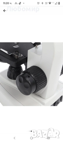 Бинокулярен микроскоп, Mmgoqqt, Метален, 40X-5000X, 3 обектива, LED осветление, Бял, снимка 6 - Медицинска апаратура - 53094367