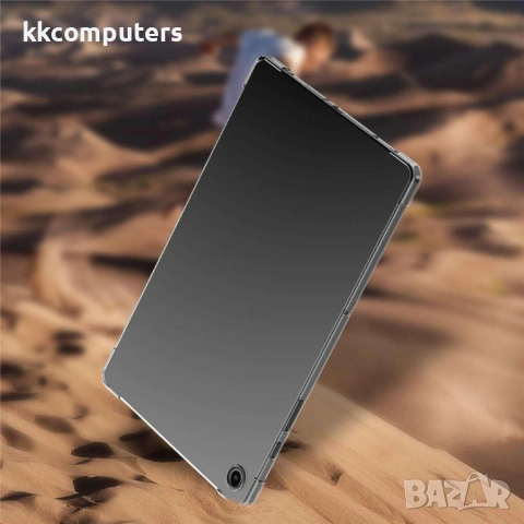 Прозрачен TPU калъф със скрийн протектор от закалено стъкло за Samsung Galaxy Tab A11 Plus / A9 Plus, снимка 4 - Калъфи, кейсове - 54267373