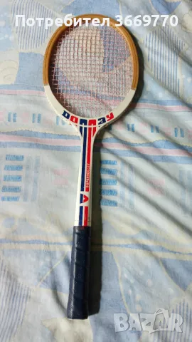 Винтидж дървена тенис ракета Donnay, снимка 4 - Тенис - 50348689