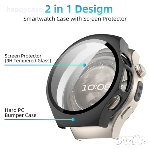 Huawei Watch 5 46 mm 42 mm / Твърд удароустойчив кейс калъф с протектор, снимка 2 - Смарт часовници - 50620409