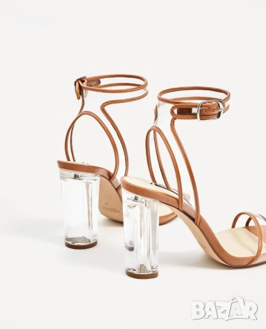 Сандали на ток на Zara , снимка 2 - Сандали - 54033051