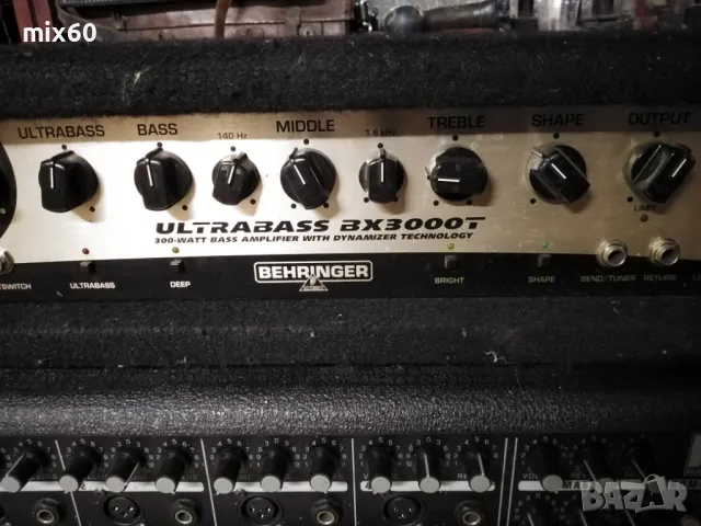 Продавам глава за бас китара Behringer Ultrabass BX3000 t , снимка 3 - Ресийвъри, усилватели, смесителни пултове - 48429109