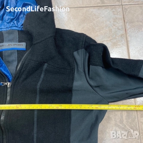 Спортно яке Marc Cain с качулка, вълна полиестер дамско размер M-L, снимка 4 - Якета - 52632736