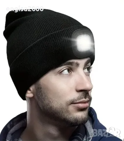 ПРОМО! Шапка с Вградени LED светодиоди, снимка 1
