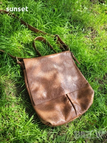 ЕСТЕСТВЕНА кожа мъжка кафява чанта с джобчета Don Donna, снимка 12 - Чанти - 50617661