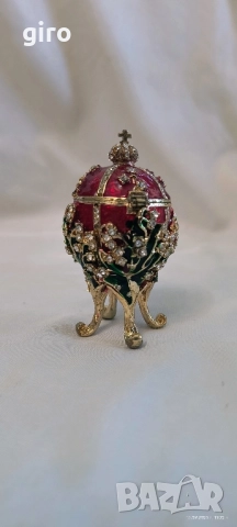 Кутия за бижута,яйце тип Фебердже