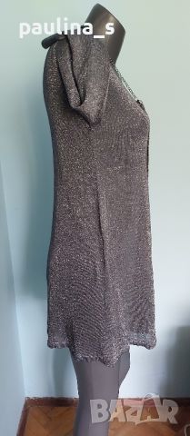 Сребриста рокля тип туника "Esmara" / голям размер , снимка 3 - Рокли - 45075260