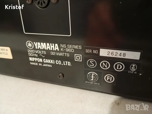 Yamaha K-960 stereo cassette  deck dbx, снимка 7 - Декове - 47110219