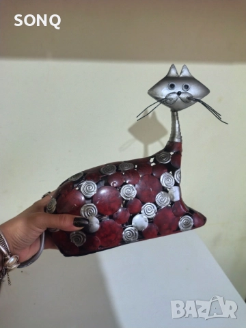 Страхотна Метална Пластика-Котка, снимка 6 - Колекции - 52510765