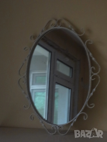 Винтидж огледало с метална рамка, снимка 7 - Огледала - 52577445