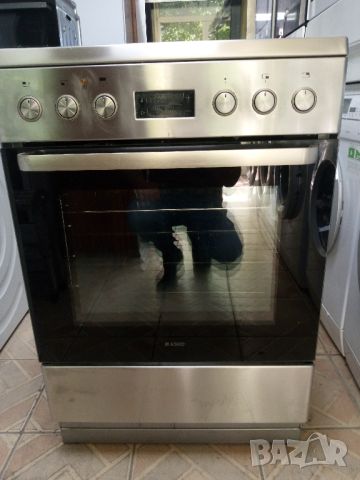 Иноксова свободно стояща печка с керамичен плот ASKO 60 см широка 2 години гаранция!, снимка 2 - Печки, фурни - 46016859