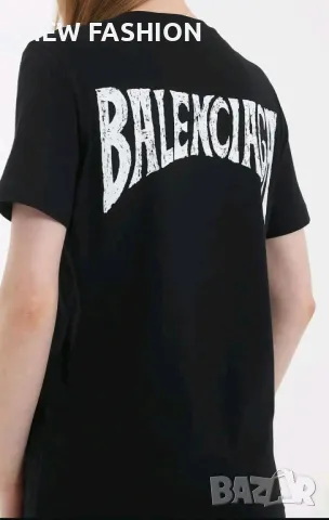 Дамска Памучна Тениска BALENCIAGA, снимка 2 - Тениски - 47057750