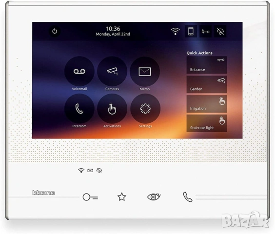 НОВ Bticino 344642 Smart WiFi видео домофон 7 Touch Screen монитор, снимка 2 - Друга електроника - 53775454