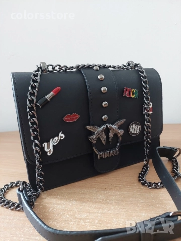 Луксозна черна чанта-VL114T, снимка 5 - Чанти - 43171061