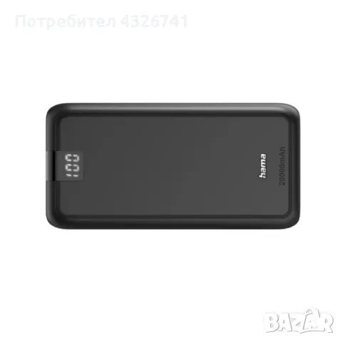 HAMA Външна батерия Power pack "Performance 20", 20000 mAh, 3 изхода: USB-C, 2x USB-A, снимка 4 - Оригинални батерии - 49419314