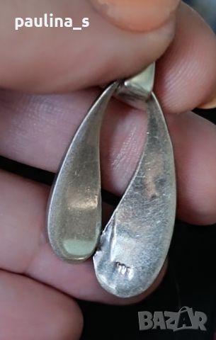 Масивна сребърна висулка / педантив със седеф / проба 925 , снимка 4 - Колиета, медальони, синджири - 46412949