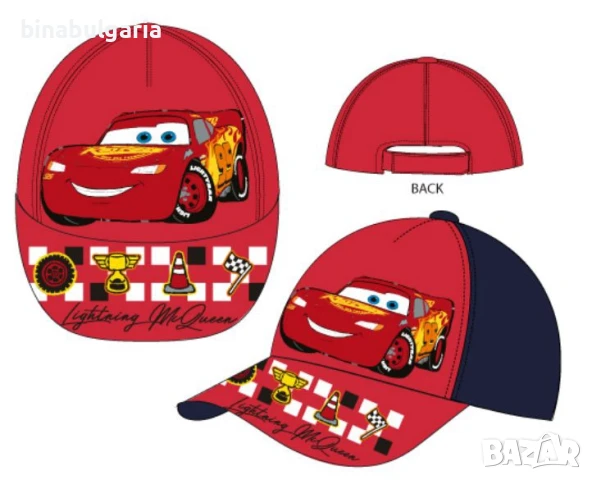 Детски шапки с козирка модел " Маккуин Колите / Macqueen the Cars "