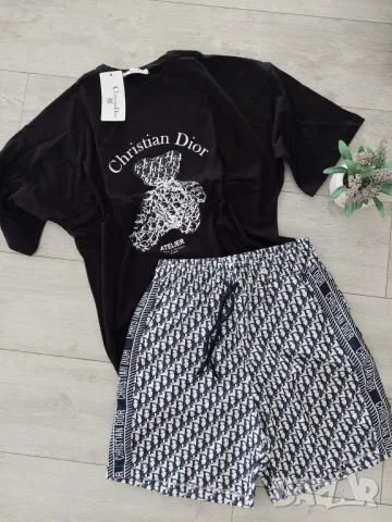 дамски комплект тениска и панталонки christian dior , снимка 1 - Комплекти - 47058979