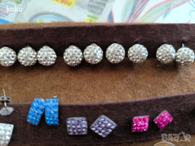 Сребърни обици нови, снимка 6 - Обеци - 50841964