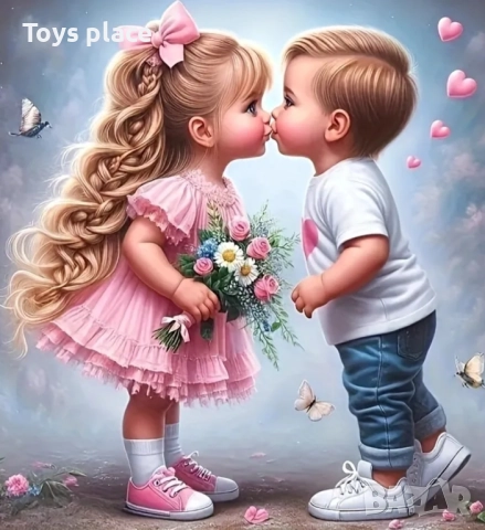 Нови детски диамантени гоблени с красиви картинки 20*20см различни модели , снимка 6 - Игри и пъзели - 52930413