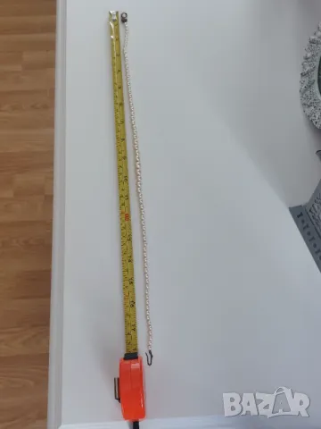 Колие с естествени перли и сребърна закопчалка, снимка 5 - Колиета, медальони, синджири - 50392982