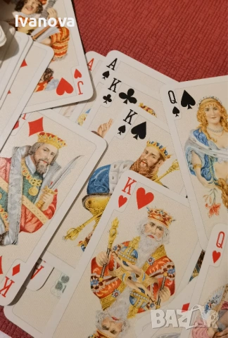 Редки ретро карти Piatnik Baroque от 1950г, снимка 6 - Карти за игра - 53893048