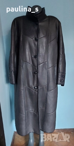 Shepard Emmy Asphalt genuine leather coat / size EU46. , снимка 2 - Палта, манта - 52526317