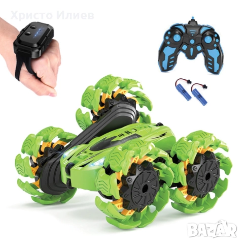 Каскадьорска Кола с дистанционно управление с жестове, снимка 2 - Коли, камиони, мотори, писти - 51997128
