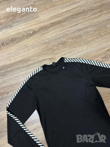 Мъжко ! Helly Hansen Dry Stripe Crew Long Sleeve Baselayer - Navy,  М размер, снимка 5 - Тениски - 52827687